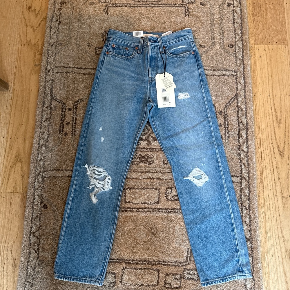 Levi's Light Blue Wedgie Straight Jeans